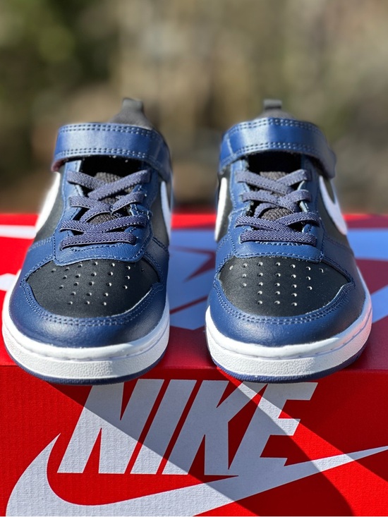 Nike Court Borough Navy Preschool Everyday Casual Sneaker Youth 11C | 13C NEW - Picture 4 of 9